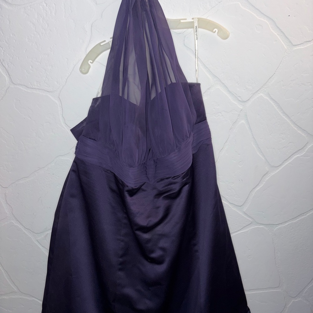 David's Bridal Purple Wedding guest Dress